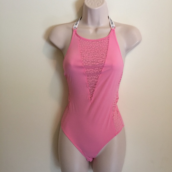 Victoria's Secret Other - Victoria’s Secret Women’s Teddy Bodysuit Pink Lace